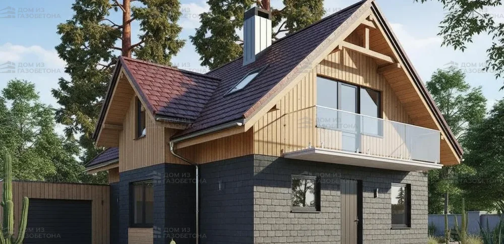 Проект Двухэтажный дом 12 на 10, 177 м2