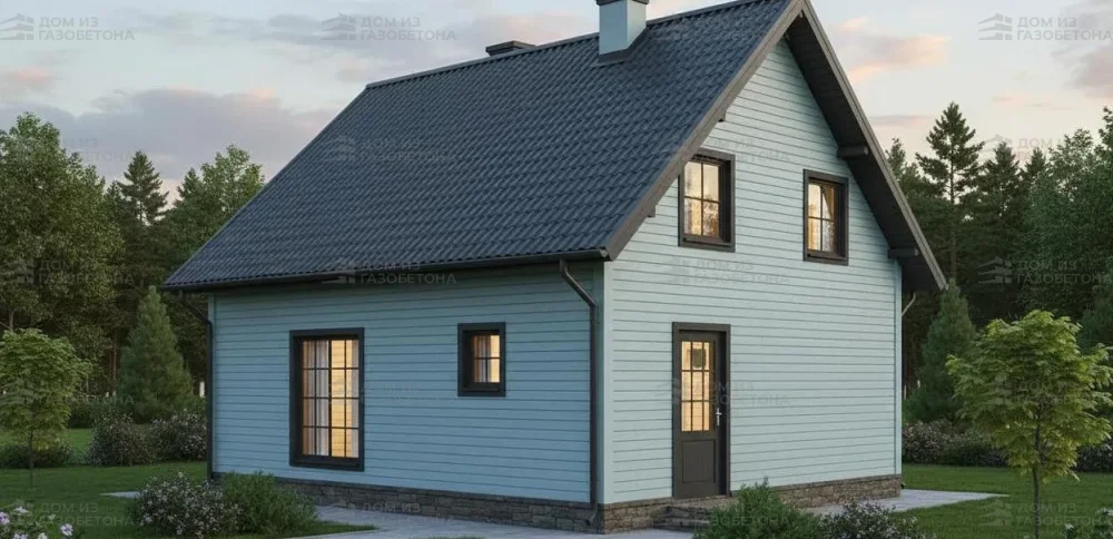 Проект Двухэтажный дом 11 на 8, 125 м2