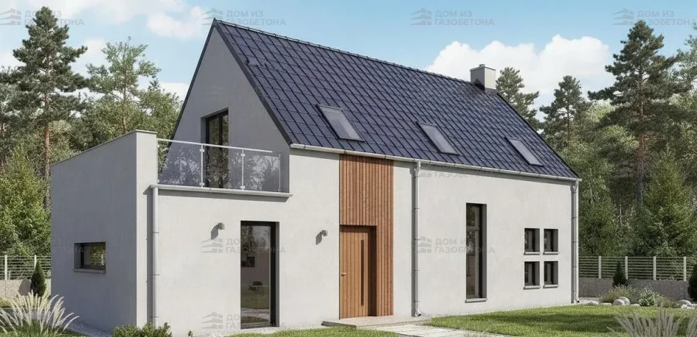 Проект Двухэтажный дом 15 на 9, 137 м2