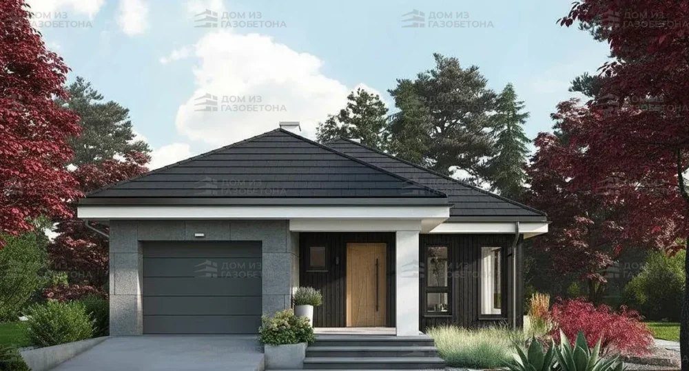 Проект Одноэтажный дом 10 на 18, 117 м2