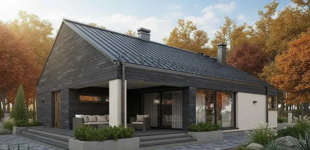 Проект Одноэтажный дом 11 на 19, 140 м2