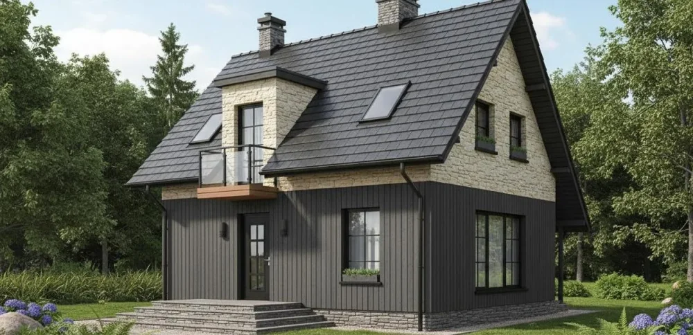 Проект Двухэтажный дом 8 на 10, 142 м2