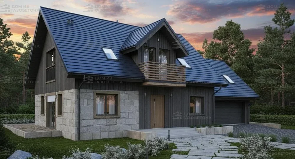 Проект Двухэтажный дом 18 на 10, 213 м2