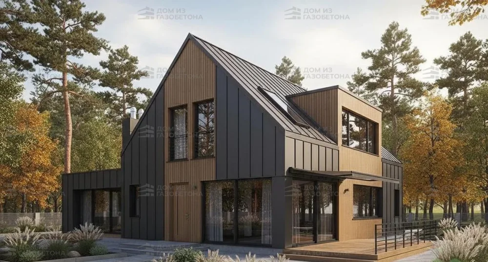 Проект Двухэтажный дом 16 на 13, 207 м2