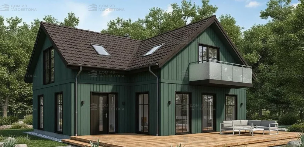 Проект Двухэтажный дом 20 на 10, 247 м2