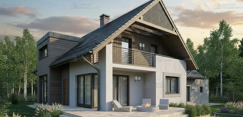 Проект Двухэтажный дом 17 на 12, 204 м2