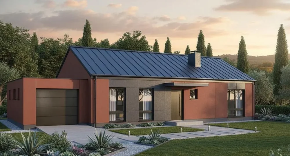 Проект Одноэтажный дом 15 на 15, 144 м2