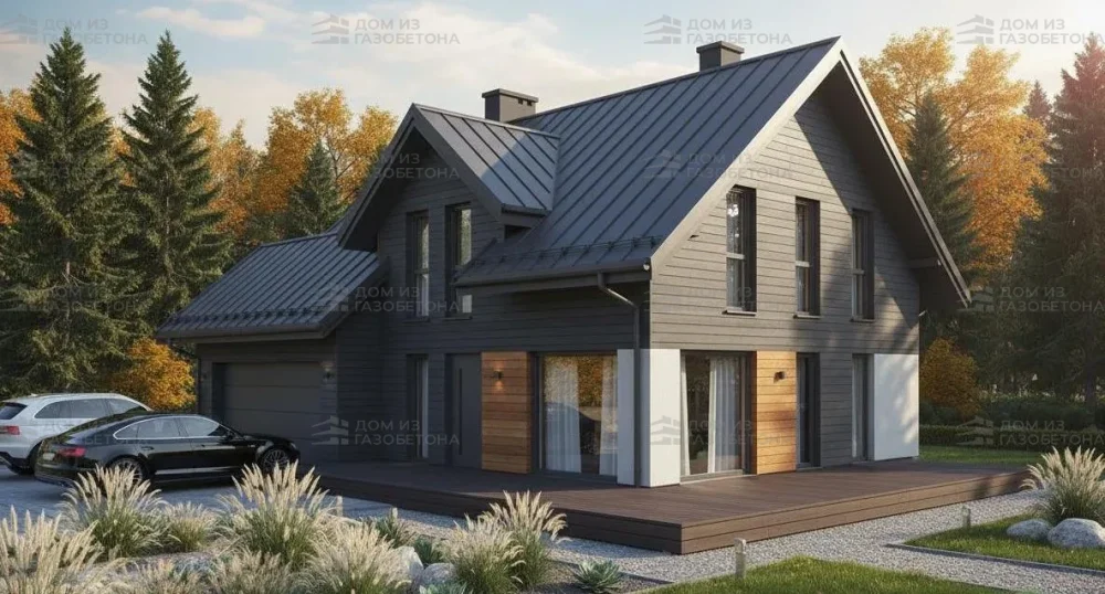 Проект Двухэтажный дом 15 на 9, 172 м2