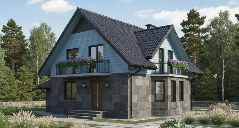 Проект Двухэтажный дом 14 на 10, 232 м2