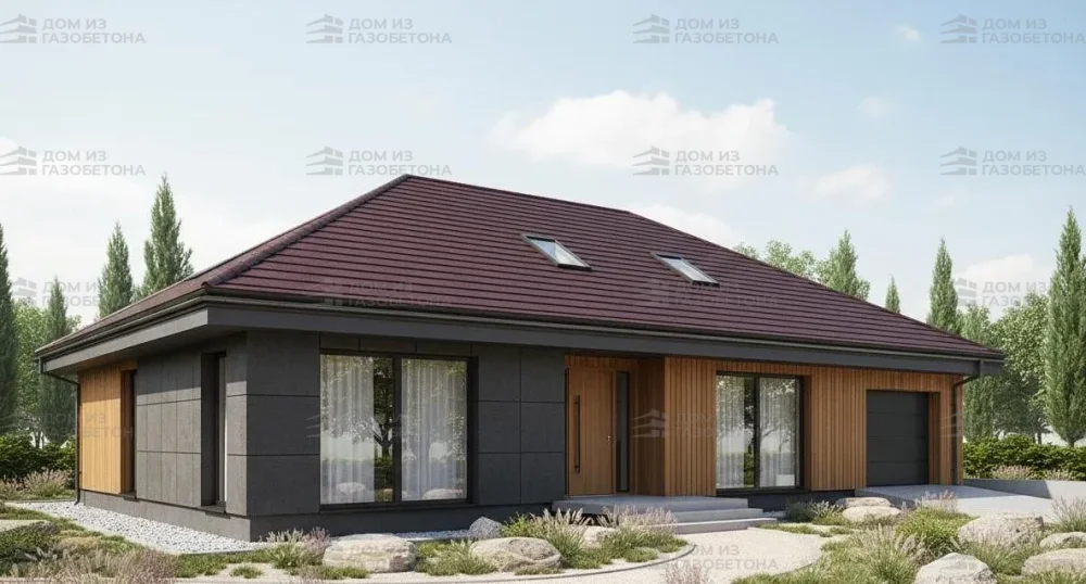 Проект Двухэтажный дом 18 на 11, 202 м2