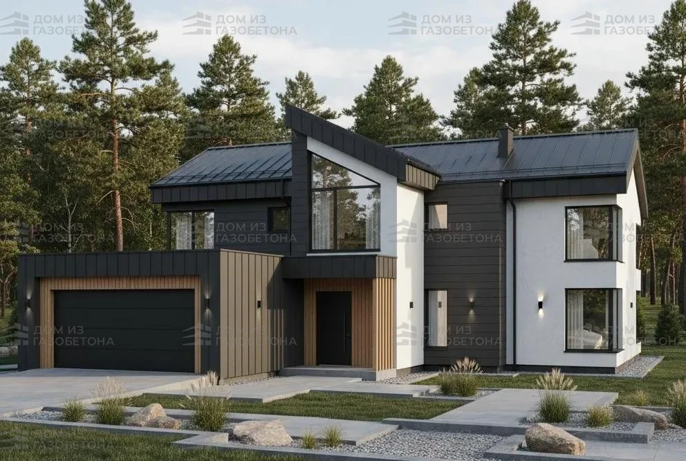 Проект Двухэтажный дом 15 на 17, 240 м2